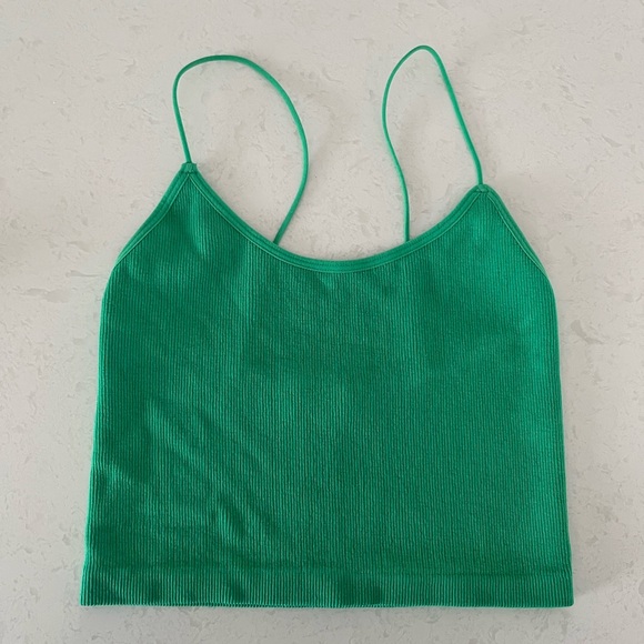 Basic Ultra Crop Seamless Ribbed Tank - Picture 1 of 3
